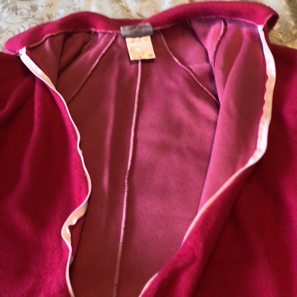 VINTAGE SEARS WOMENS SMALL FUSCIA PINK WARM FLEECE ONSIE PJ’S & SLIPPERS - #318 - Picture 8 of 9